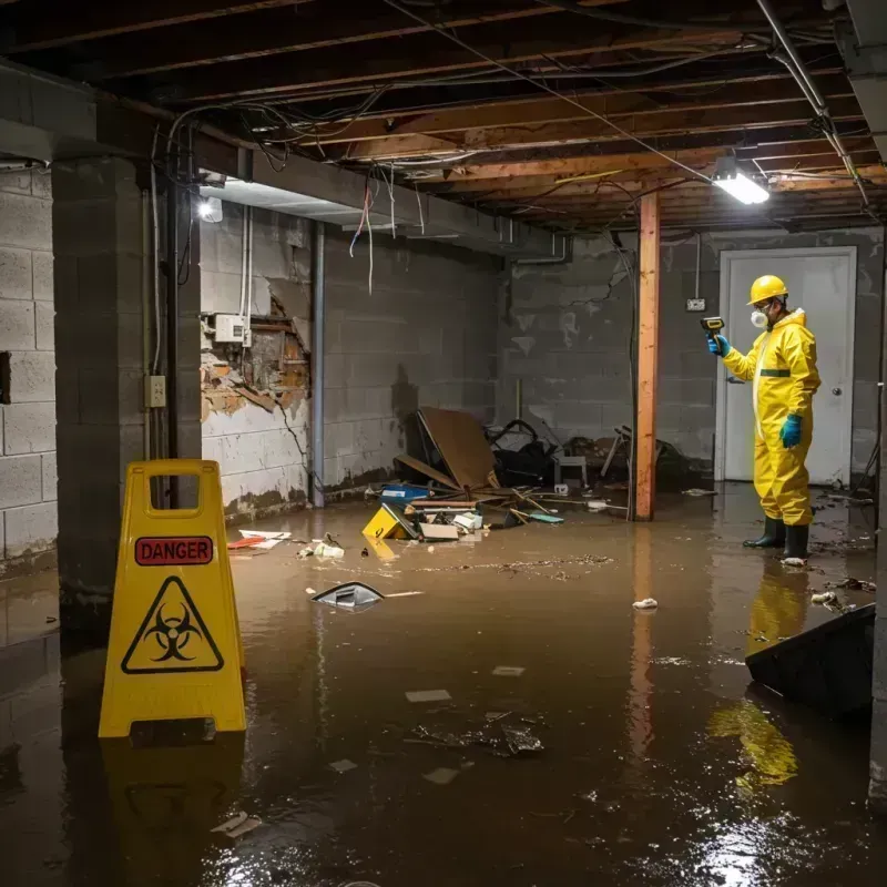 Flooded Basement Electrical Hazard in Sutter County, CA Property